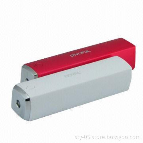 Slim Power Banks with LED Charger, Saves Power, Made of ABS/UV Coating, Weighs 70g